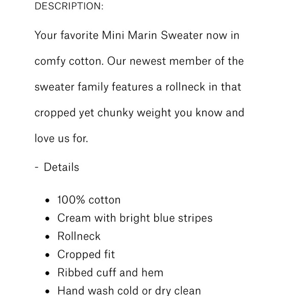 La Ligne White and Blue Striped Sweater - Picture 3 of 12